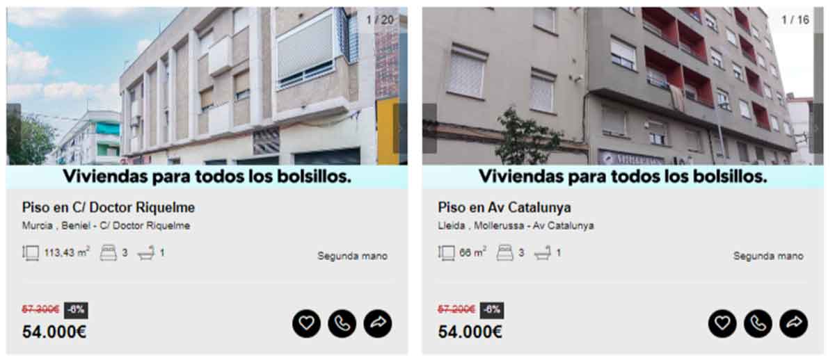 Piso a la venta por 54.000 euros