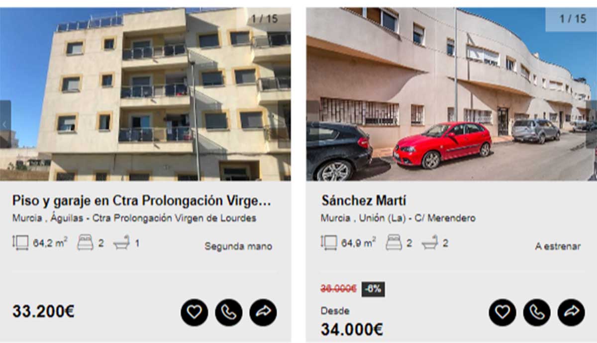 Piso en venta con garaje en Solvia desde 33.000 euros