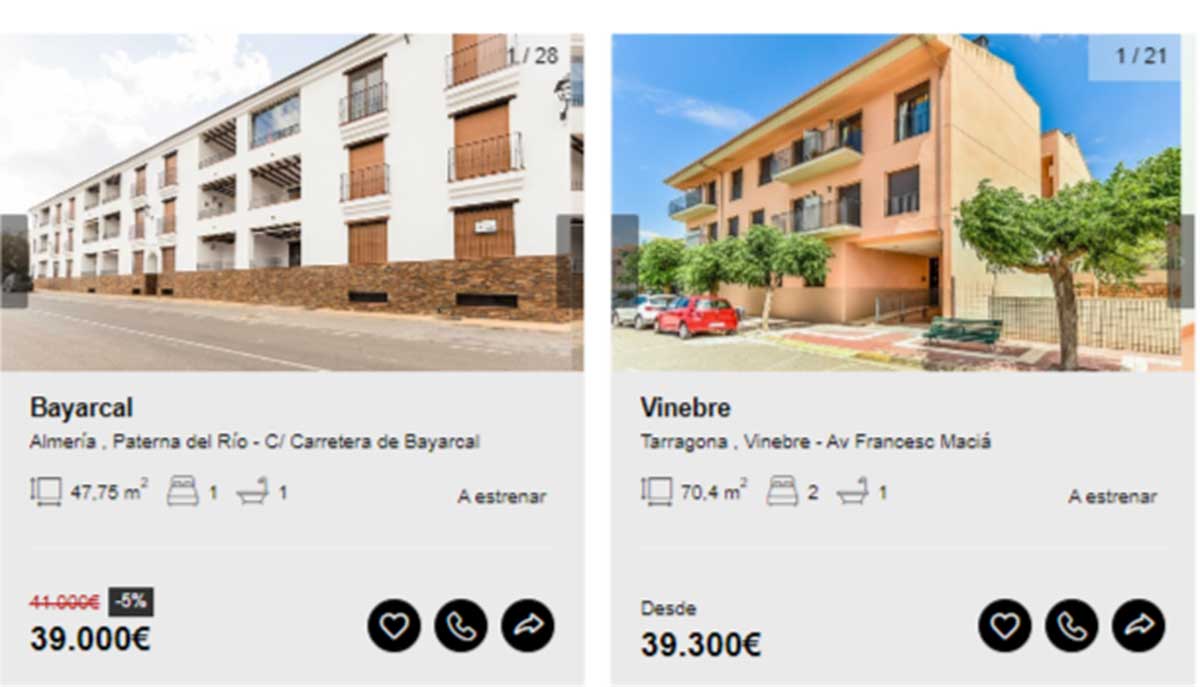 Vivienda con garaje en venta por menos de 40.000 euros