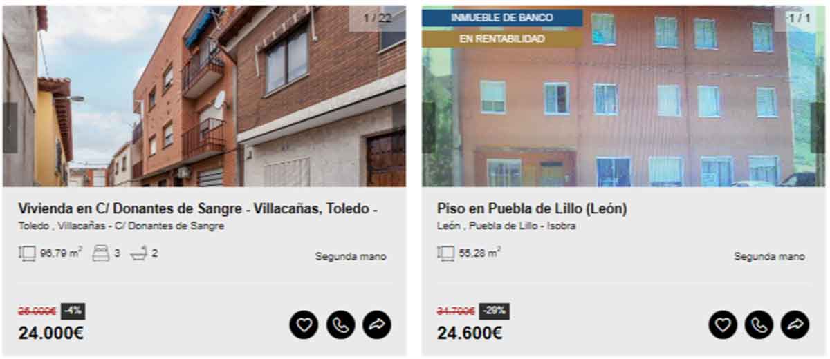 Piso en venta por 24.000 euros