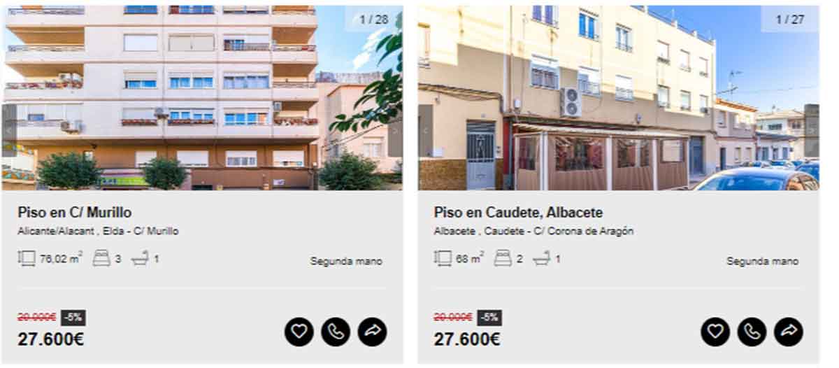 Piso en venta por 27.000 euros