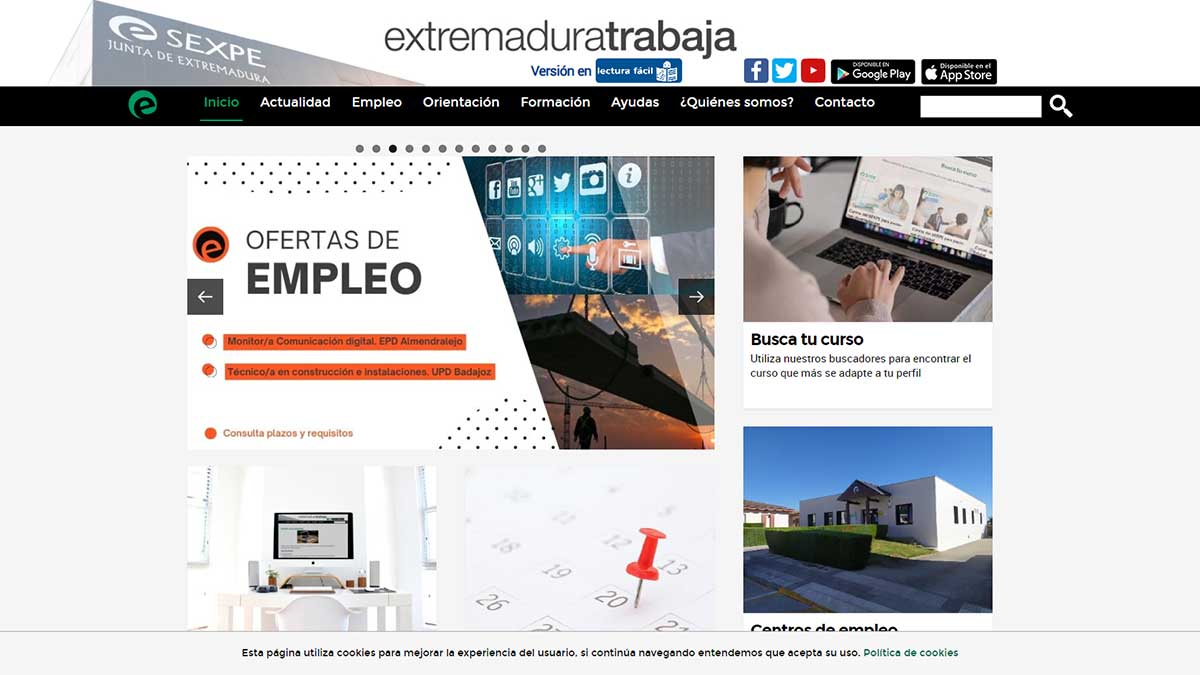 Portal de empleo de Extremadura