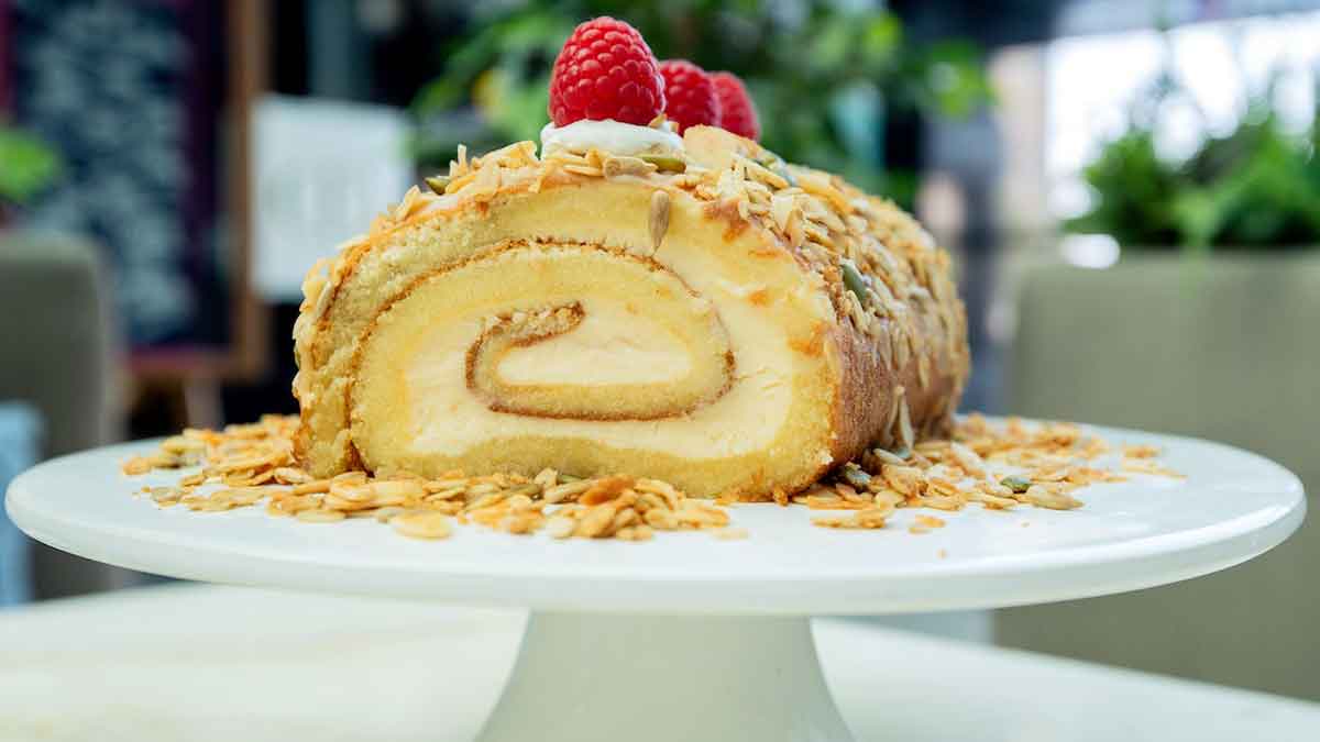 Pastel enrollado rumano.