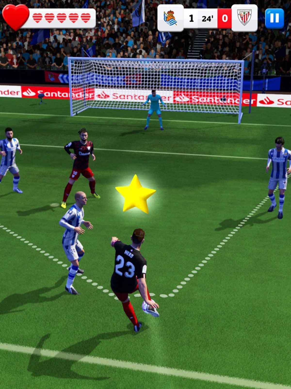 Score Hero, juego de fútbol para móvil.