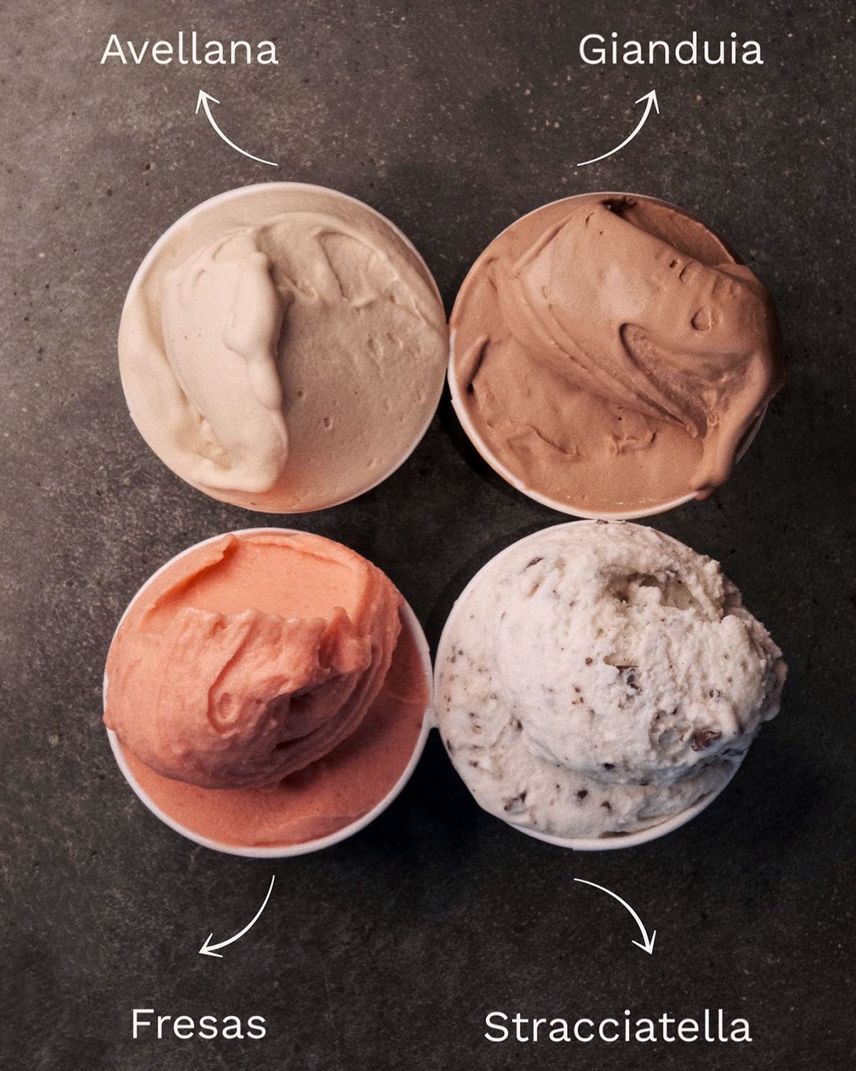 Variedad de sabores Delacrem