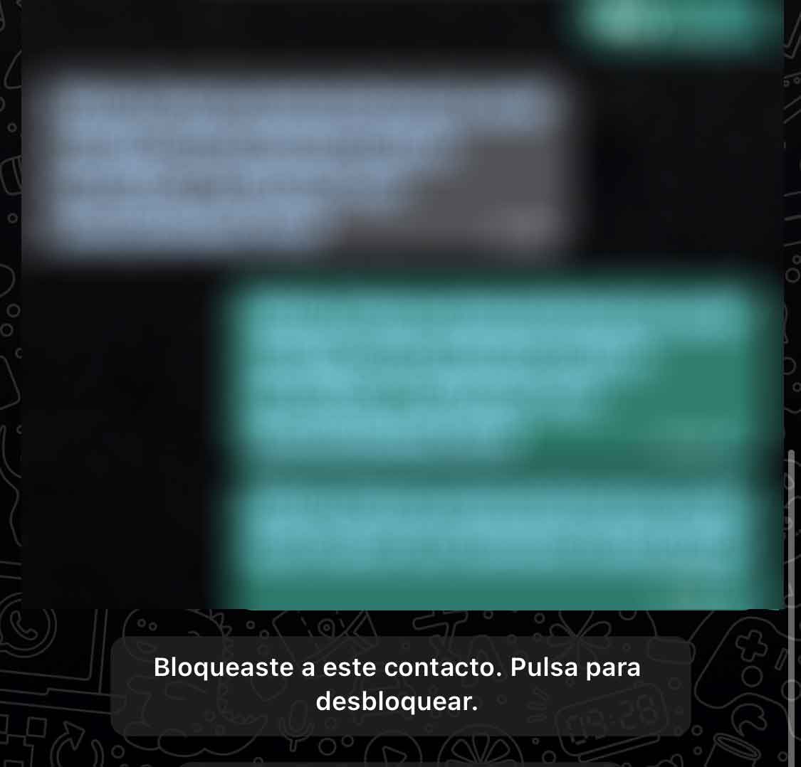 Contacto bloqueado