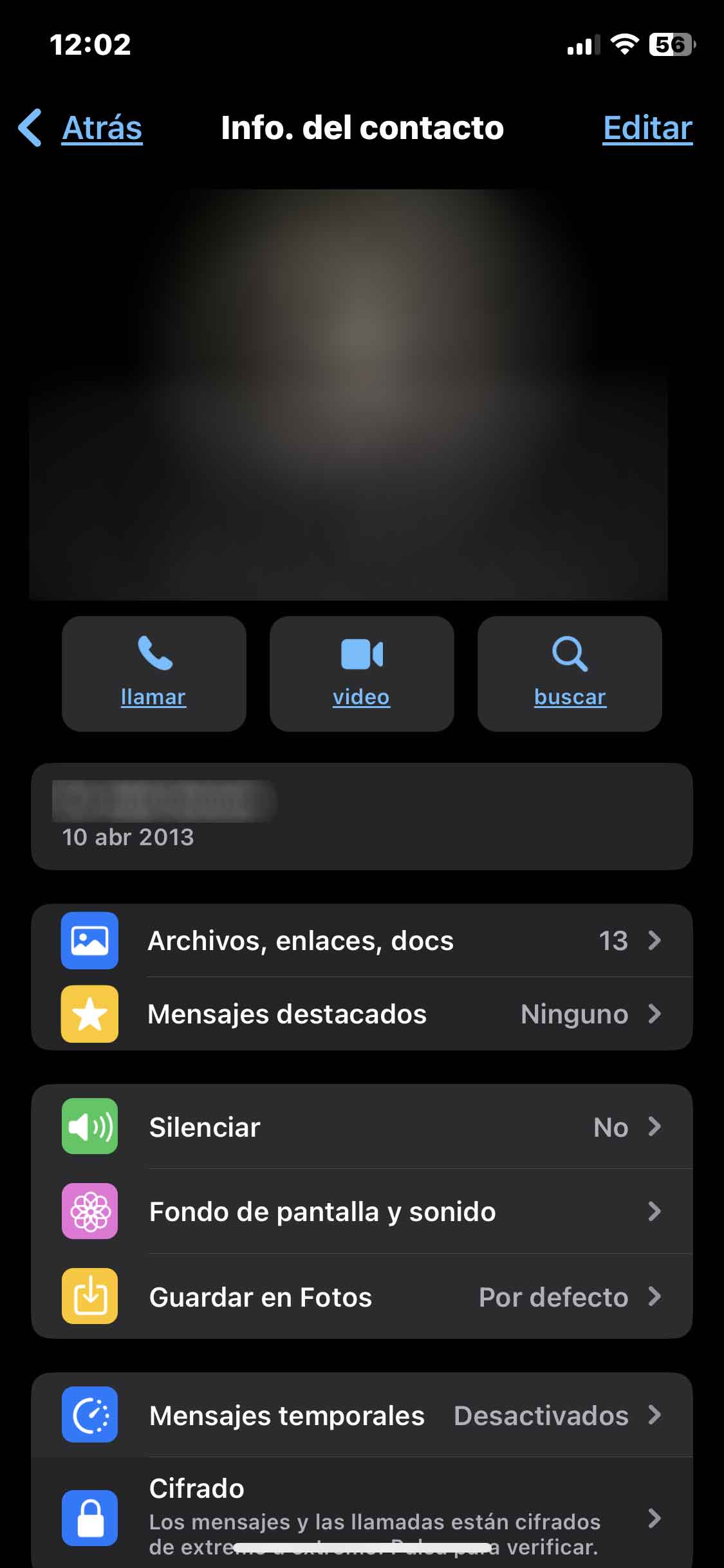 Datos del contacto