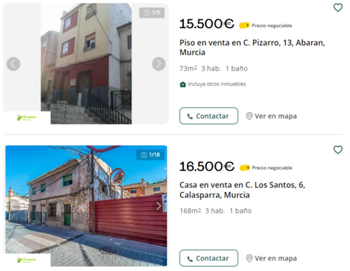 Pisos por 16.000 euros