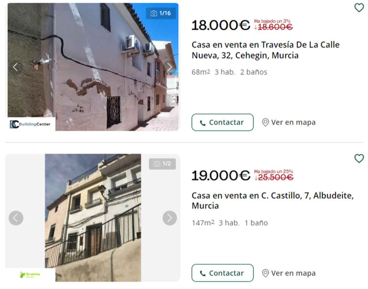 Vivienda en venta por 18.000 euros