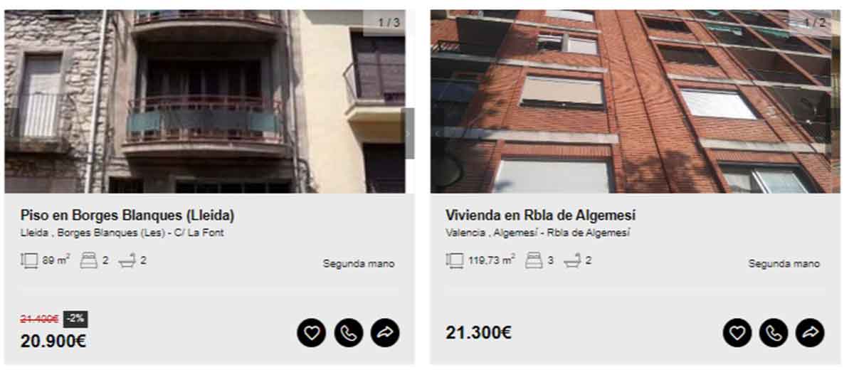 Vivienda en venta por 21.000 euros