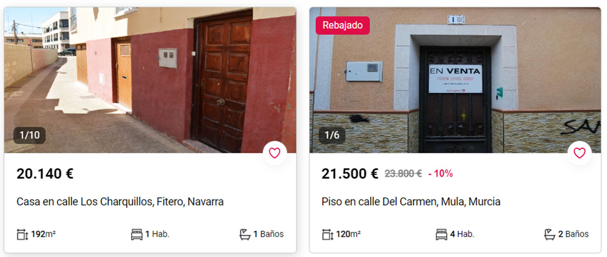 Pisos por 21.000 euros