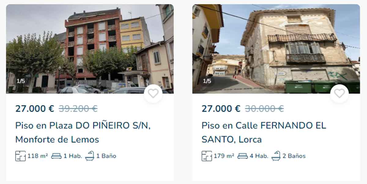 Pisos por 27.000 euros