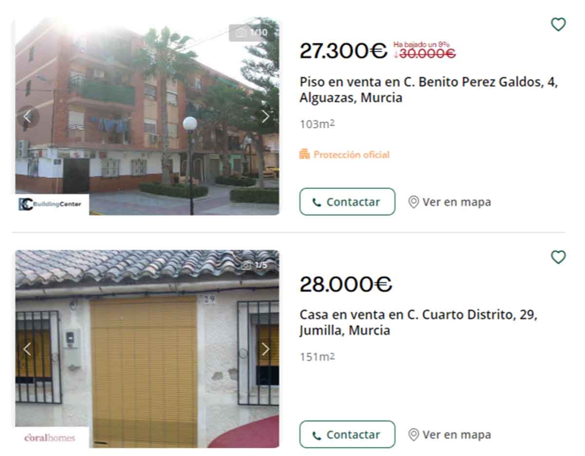 Pisos a la venta por menos de 30.000 euros
