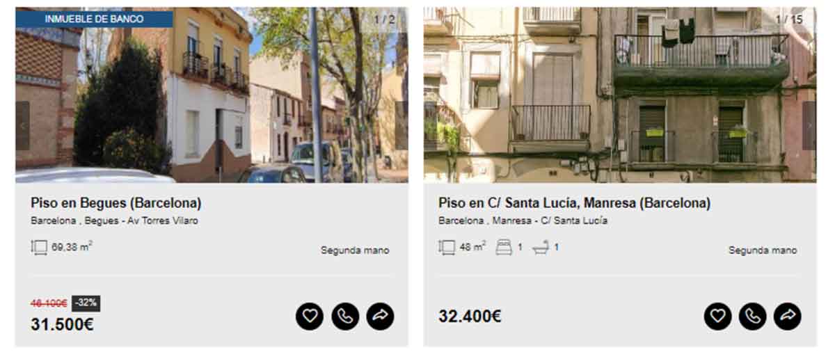 Pisos en venta por 31.000 euros en Barcelona