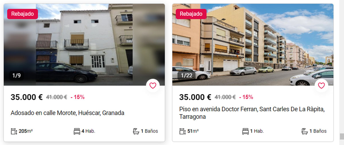 Pisos a la venta por 35.000 euros
