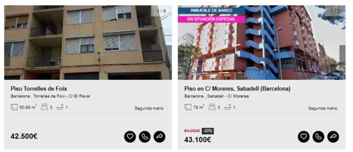 Piso en venta Barcelona por 42.000 euros