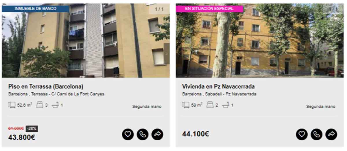 Piso a la venta por 44.000 euros en Barcelona