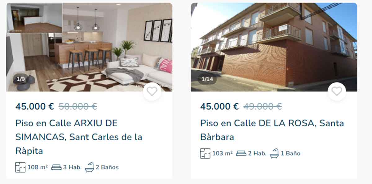 Pisos por 45.000 euros