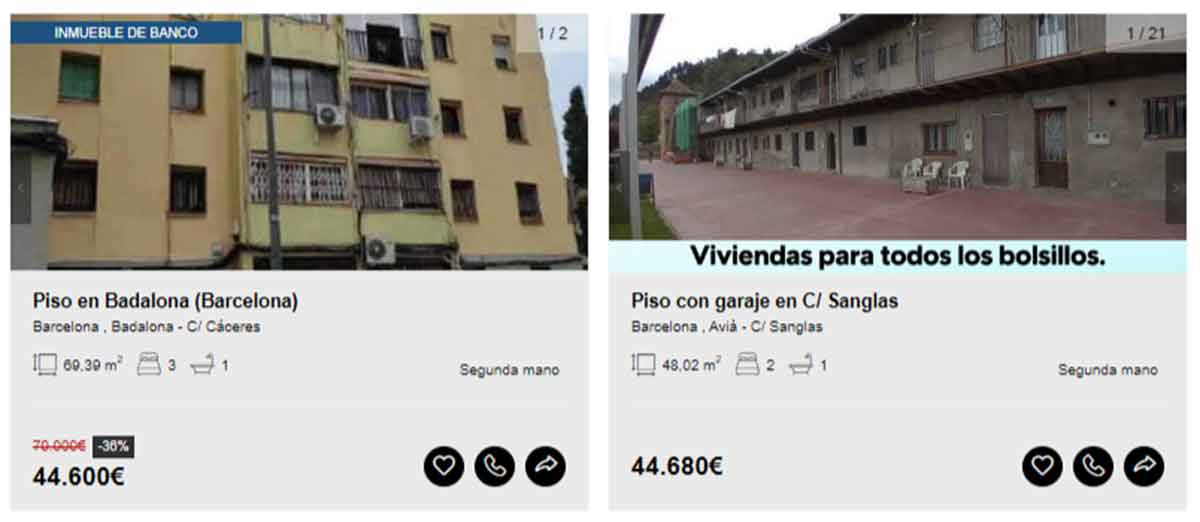 Piso en venta por menos de 45.000 euros en Barcelona