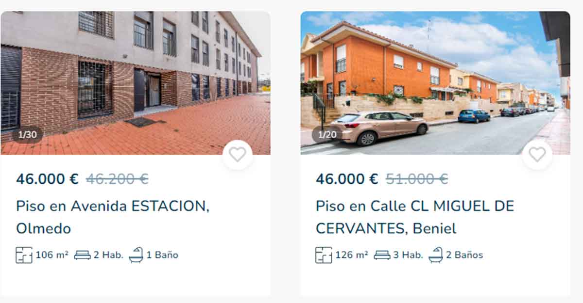 Pisos por 46.000 euros
