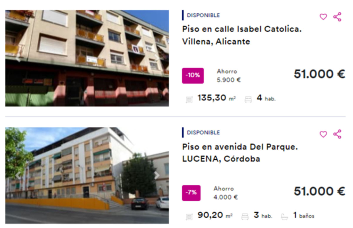 Piso a la venta por 51.000 euros
