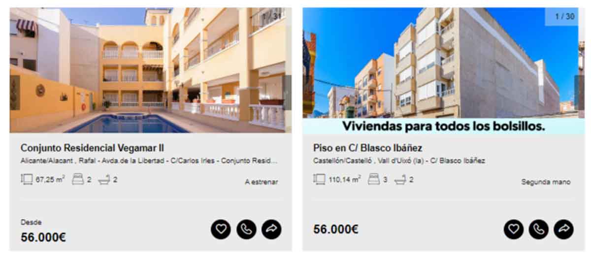 Vivienda en venta por 56.000 euros