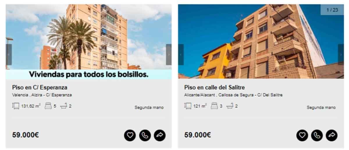 Piso en venta por menos de 60.000 euros