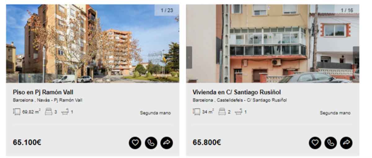 Piso en venta por 65.000 euros en Barcelona