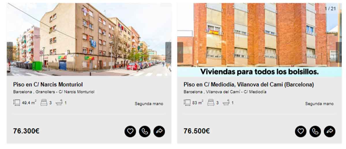 Pisos por menos de 80.000 euros en Barcelona