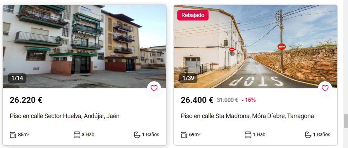 Piso en venta por menos de 27.000 euros