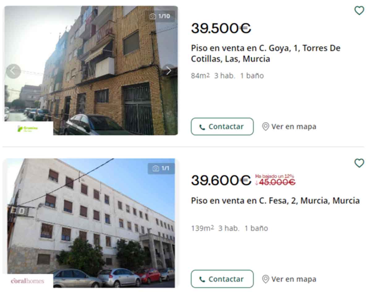 Piso en venta por 39.000 euros