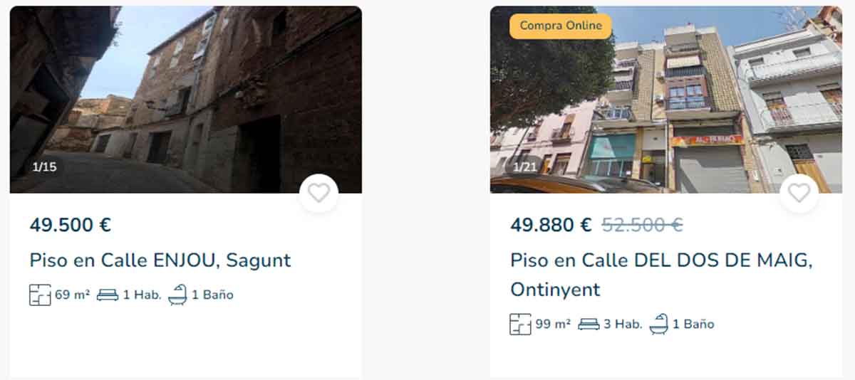 Piso en venta en Valencia por menos de 50.000 euros