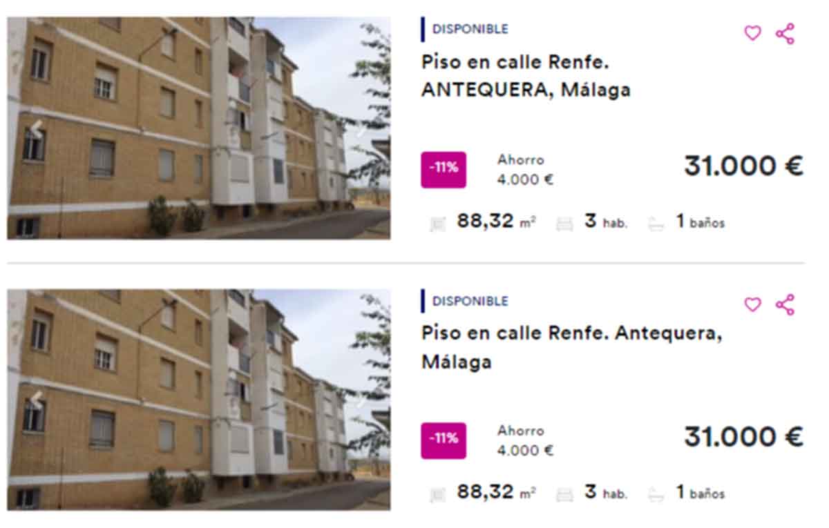 Piso en venta en Málaga por 30.000 euros