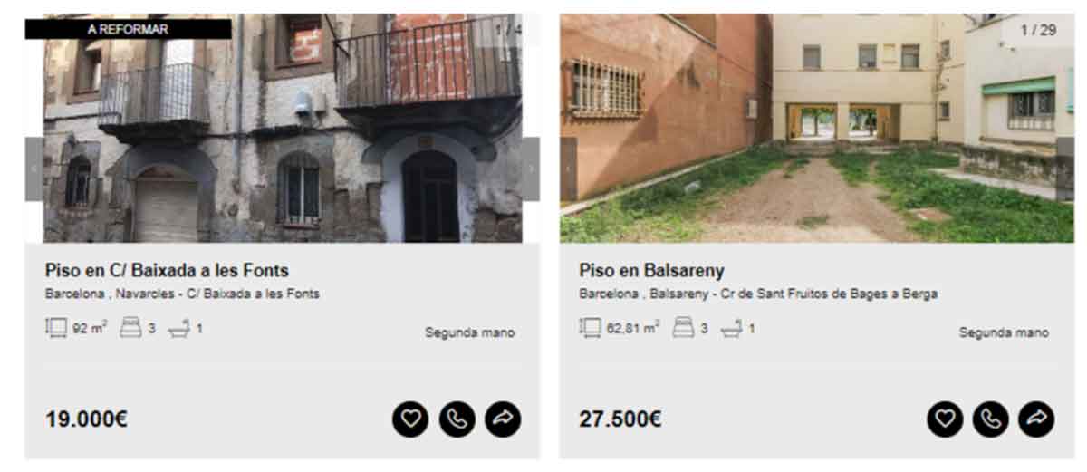 Pisos por 19.000 euros en Barcelona