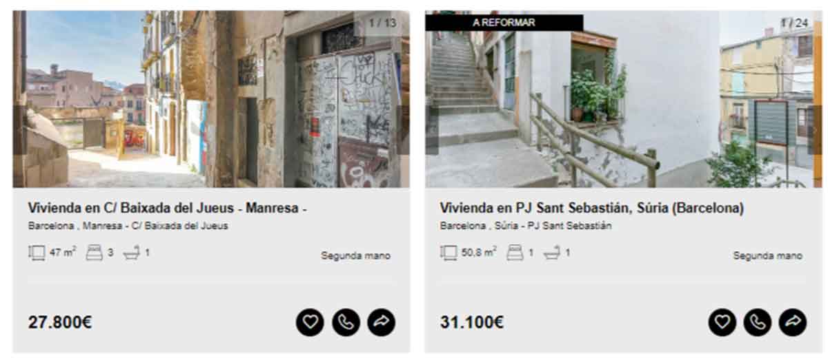 Piso en venta por menos de 30.000 euros en Barcelona