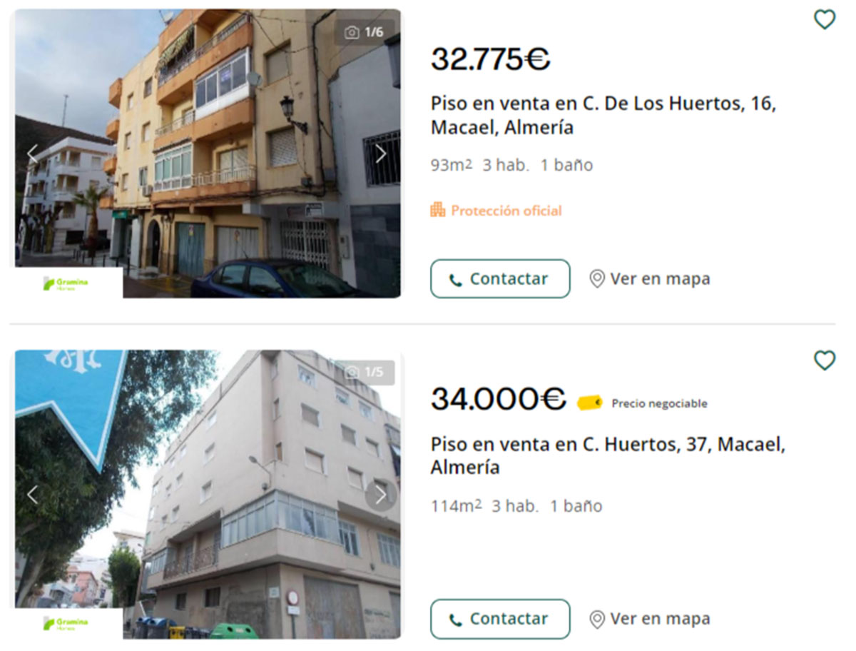 Pisos a la venta por 33.000 euros