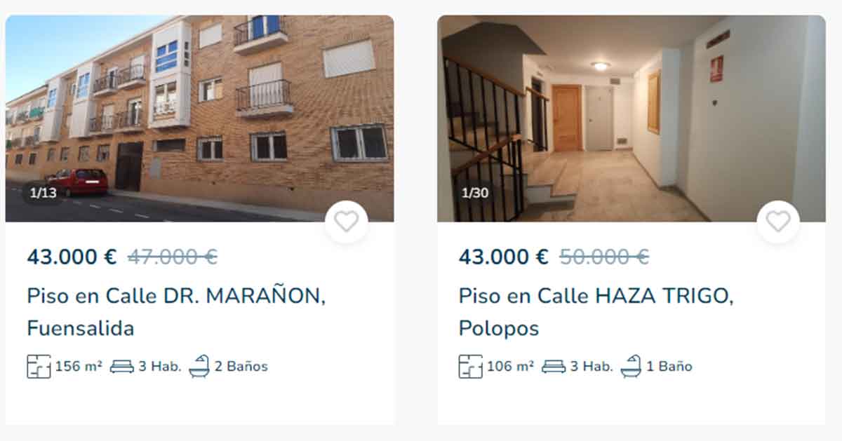 Pisos por 43.000 euros
