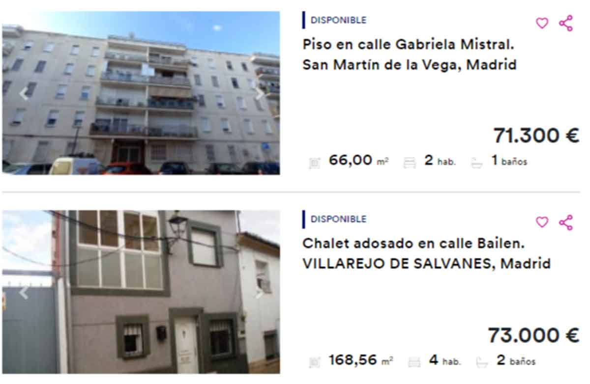 Pisos en Madrid por 70.000 euros