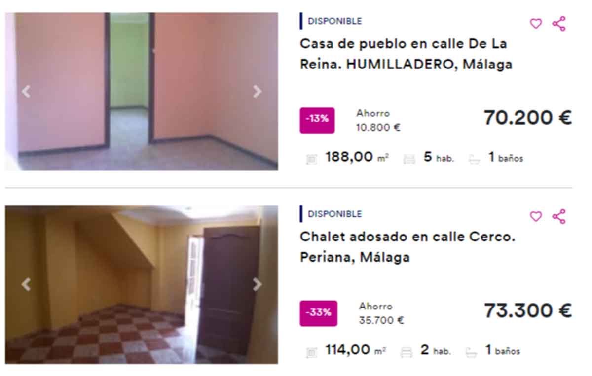 Pisos a la venta por 73.000 euros en Málaga