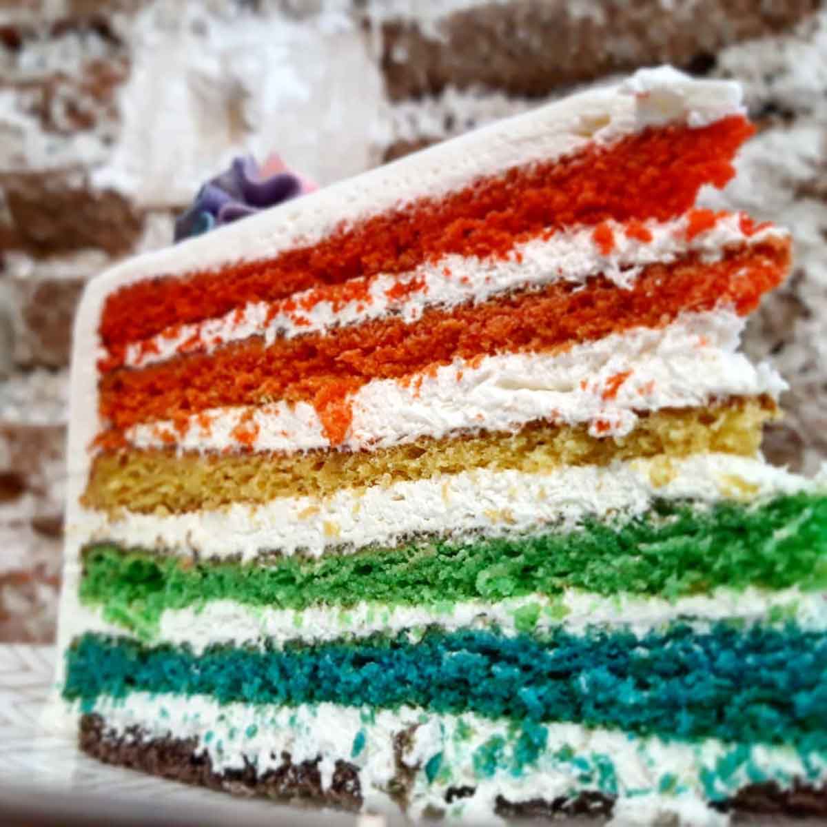 Tarta de colores