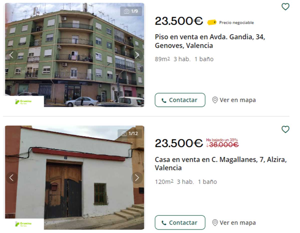 Casa en venta por 23.000 euros en Valencia