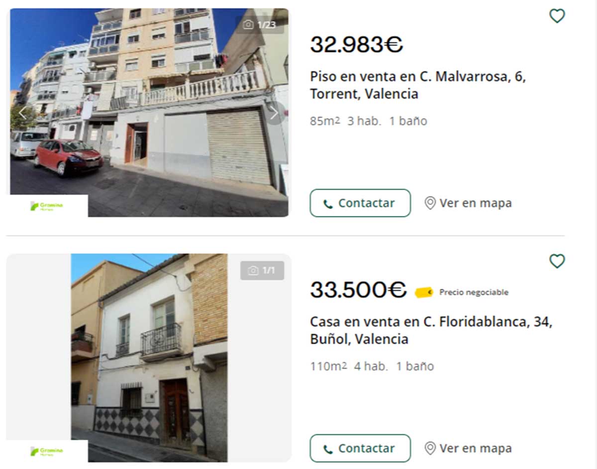 Casa en venta por 33.000 euros