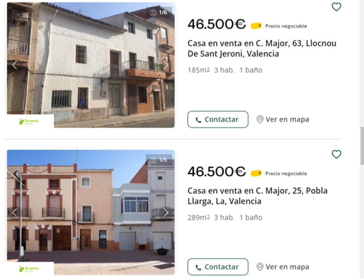 Casa en venta por 46.000 euros
