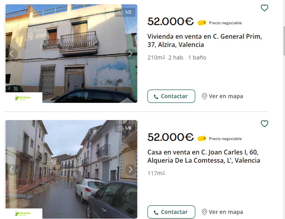Casa en venta por 52.000 euros