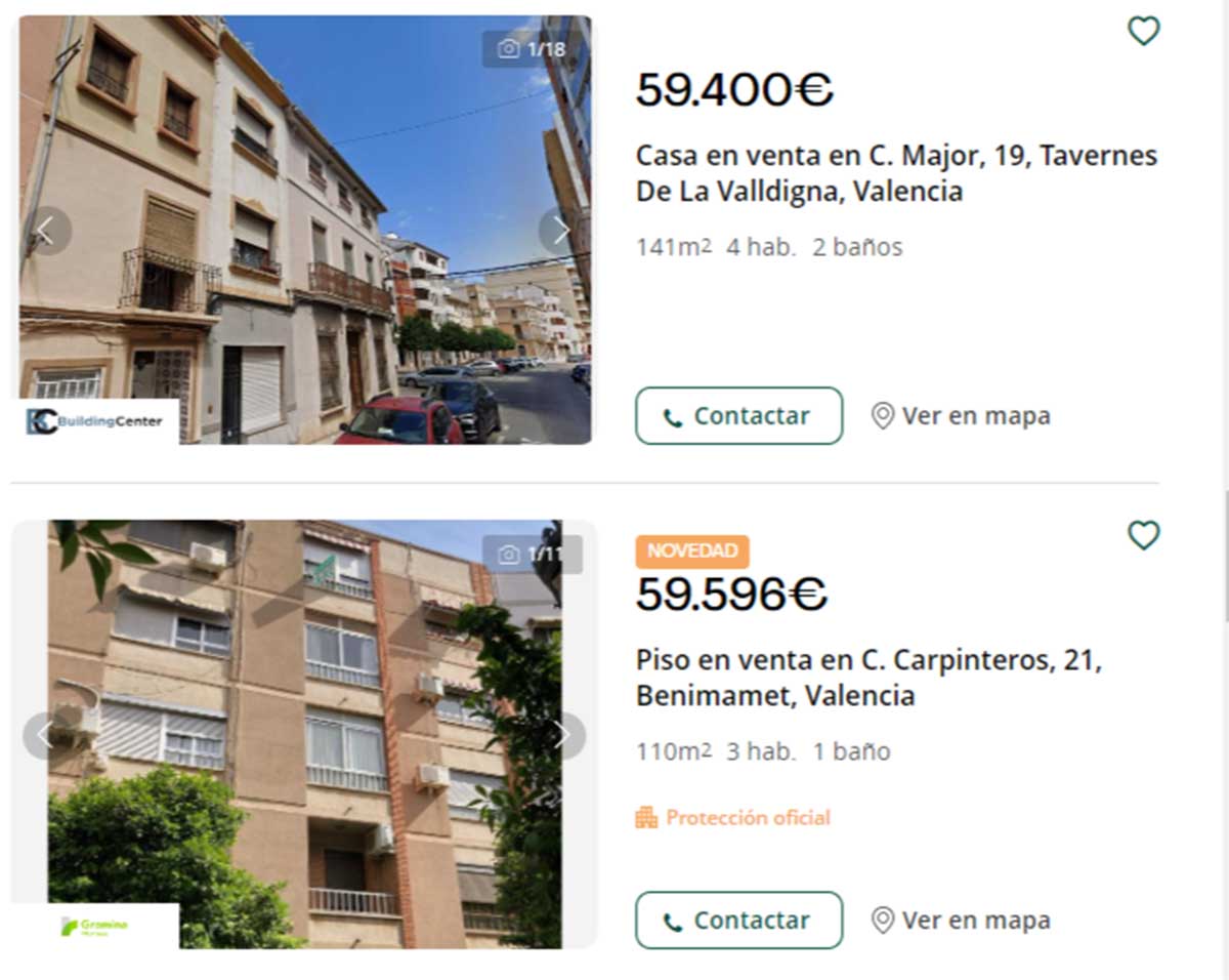 Casa a la venta por menos de 60.000 euros