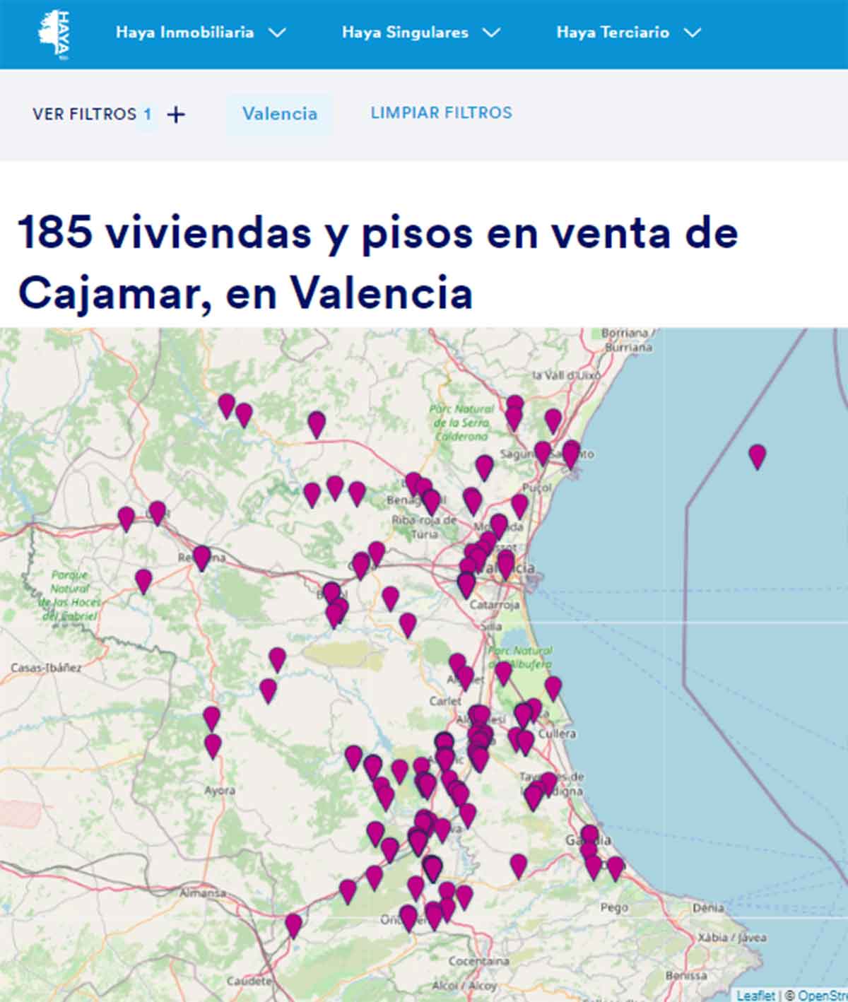 Catálogo de viviendas de Cajamar