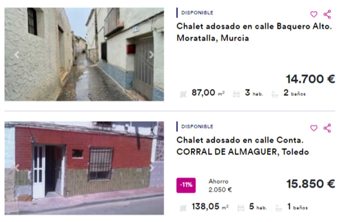Chalet adosado por 14.000 euros
