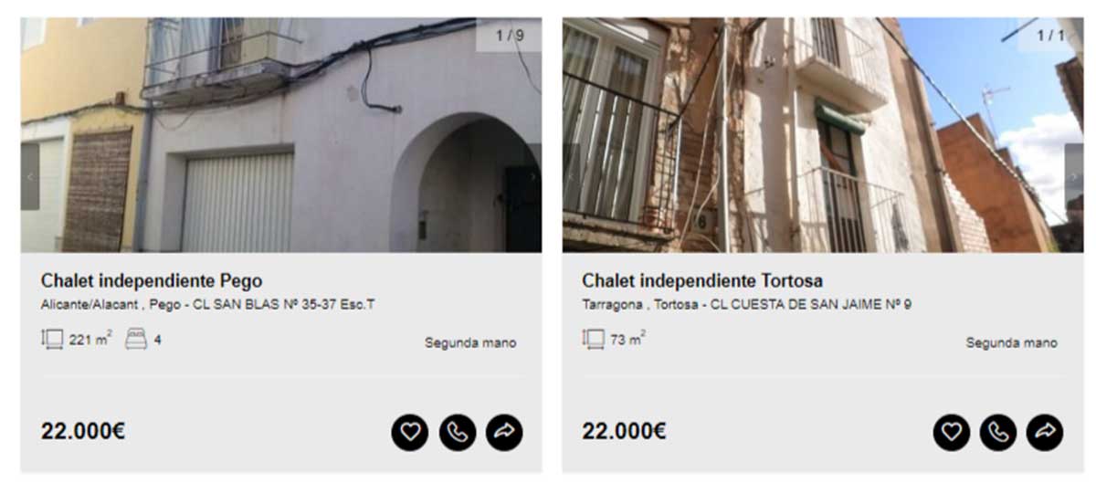 Chalet independiente por 22.000 euros