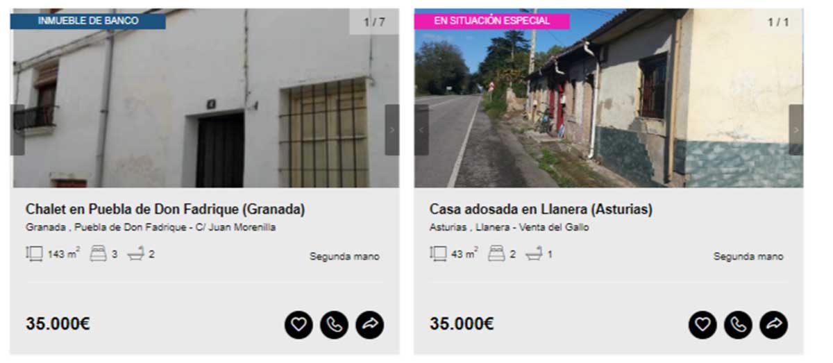 Chalet independiente por 35.000 euros