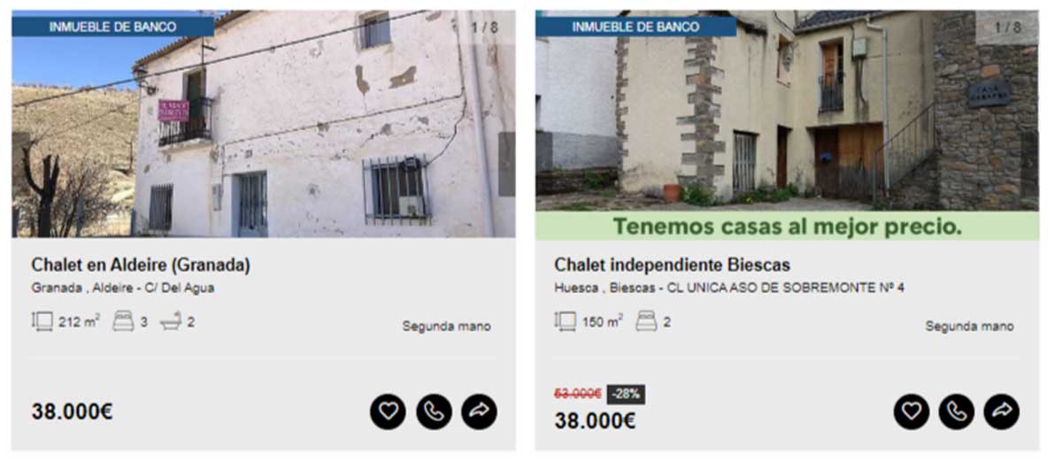 Chalet independiente por menos de 40.000 euros
